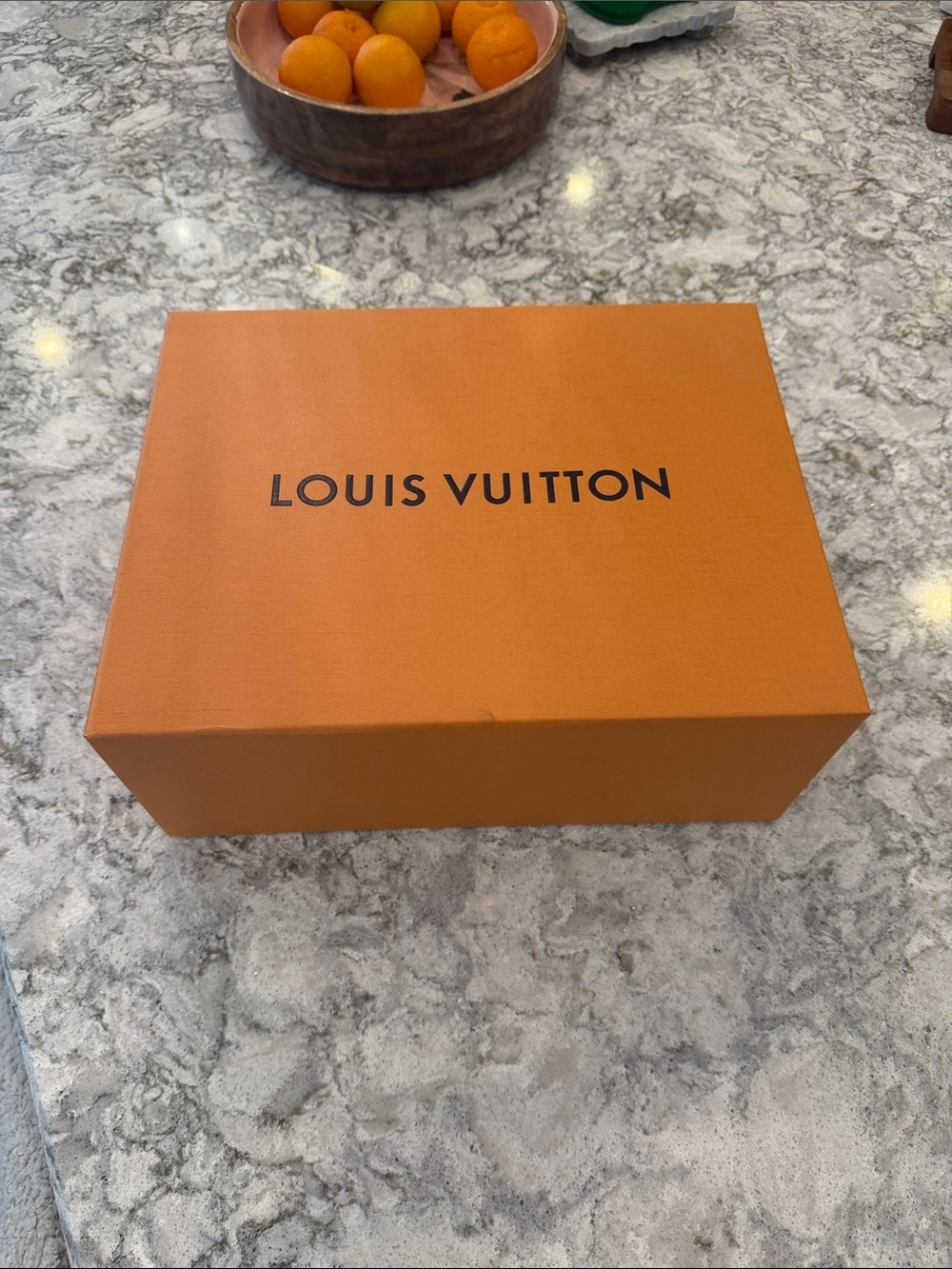 Louis Vuitton Orange Signature Storage Box